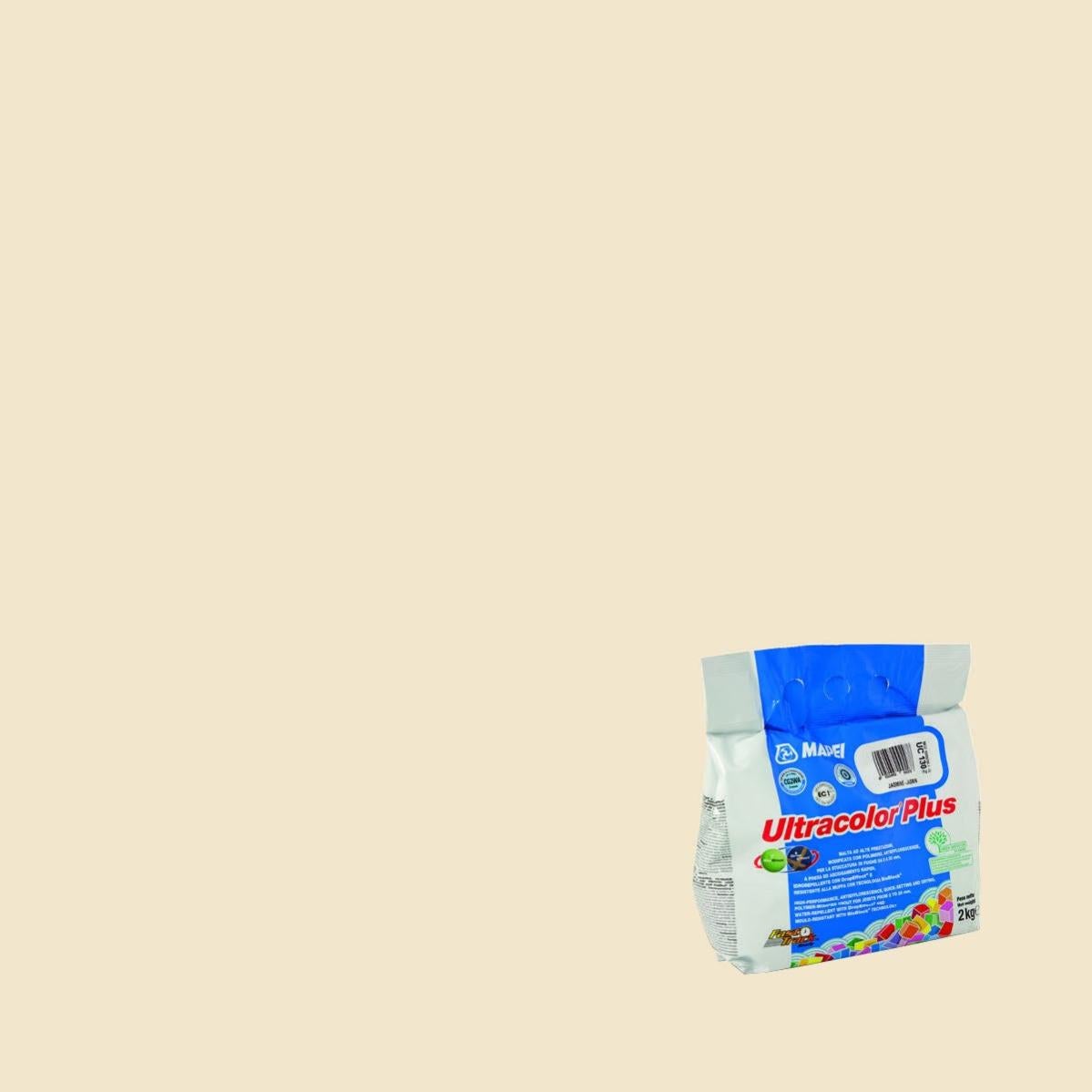 Mapei Ultracolor Plus - Lechada Antieflorescencia En Color Beige 132, Para Juntas De 2 A 20 Mm, Ideal Para Baños, Piscinas Y Exteriores