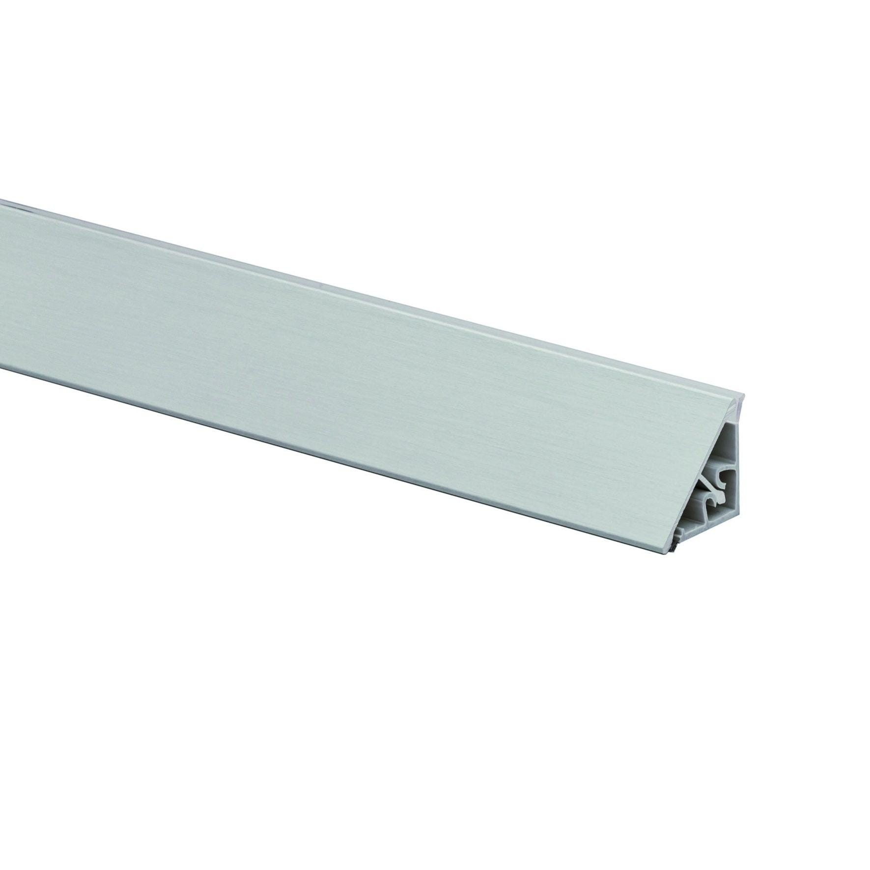 Alzatina alluminio grigio L 300 cm x H 2.7 cm spessore 19 mm