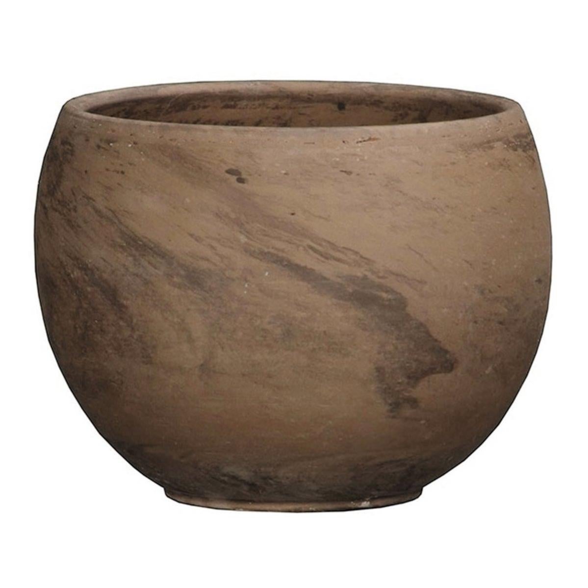 Vaso Manna Giglio 330 Terracotta: Grande Diametro 55 Cm, Capiente 60 Litri Con Sottovaso - 4