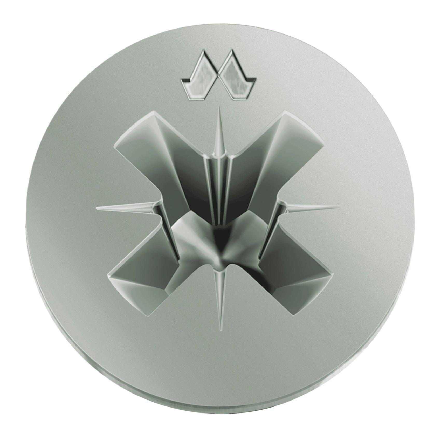 500 Viti Panelvit Mustad - 4x20mm Zincate Chromiting Per Pannelli E Fai Da Te