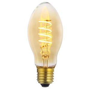 Lampadina LED, pera, ambrato, luce calda, 4.9W=400LM (equiv 35 W