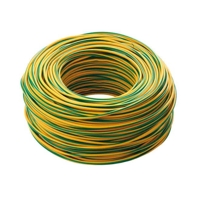 Cavo elettrico giallo/verde FS17 1 x 2,5 mm² 25 m LEXMAN Matassa