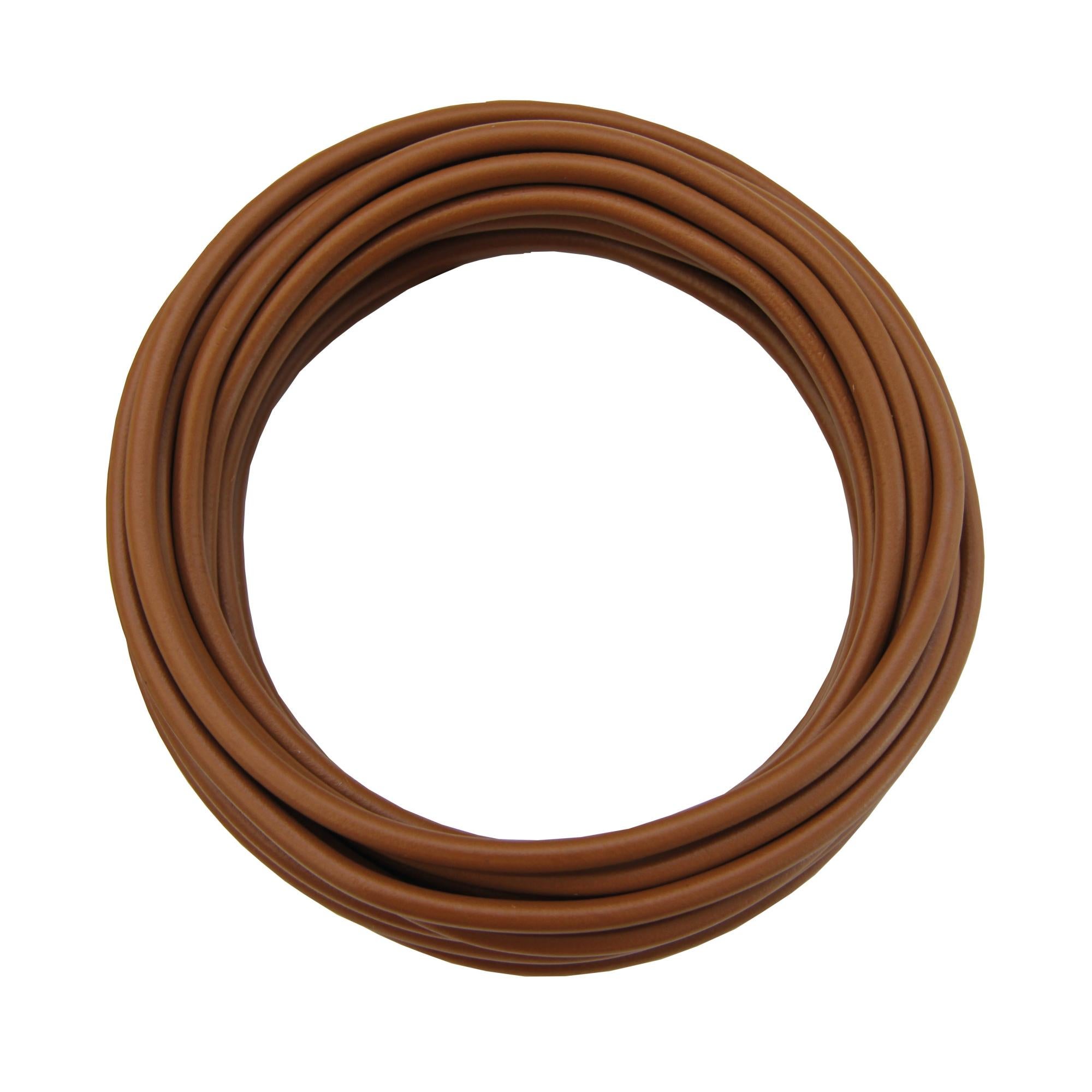 Creative Cables - Cavo Elettrico Rotondo Rivestito In Cotone Tinta Unita Marrone RC13 (Lunghezza - Foto 9