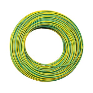 7168_ - CAVO ELETTRICO GIALLO VERDE Ø 4 mm FS17 1 X 4 mm VENDO AL MT  LINEARE (GIALLO VERDE - Ø 4 mm) - PRYSMIAN