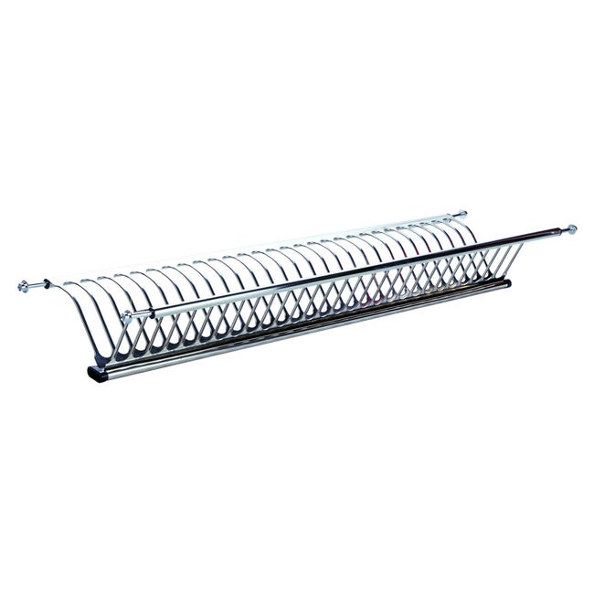Scolapiatti pensile in acciaio inox cm.86 da incasso a molla Scolapiatti pensile in acciaio inox cm.86 da incasso a molla