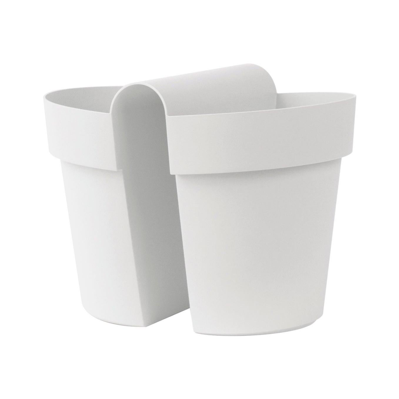 Vaso Per Orchidee In Plastica PP, Rotondo, Colore Bianco, Resistente Ai Raggi UV E Al Gelo - 4
