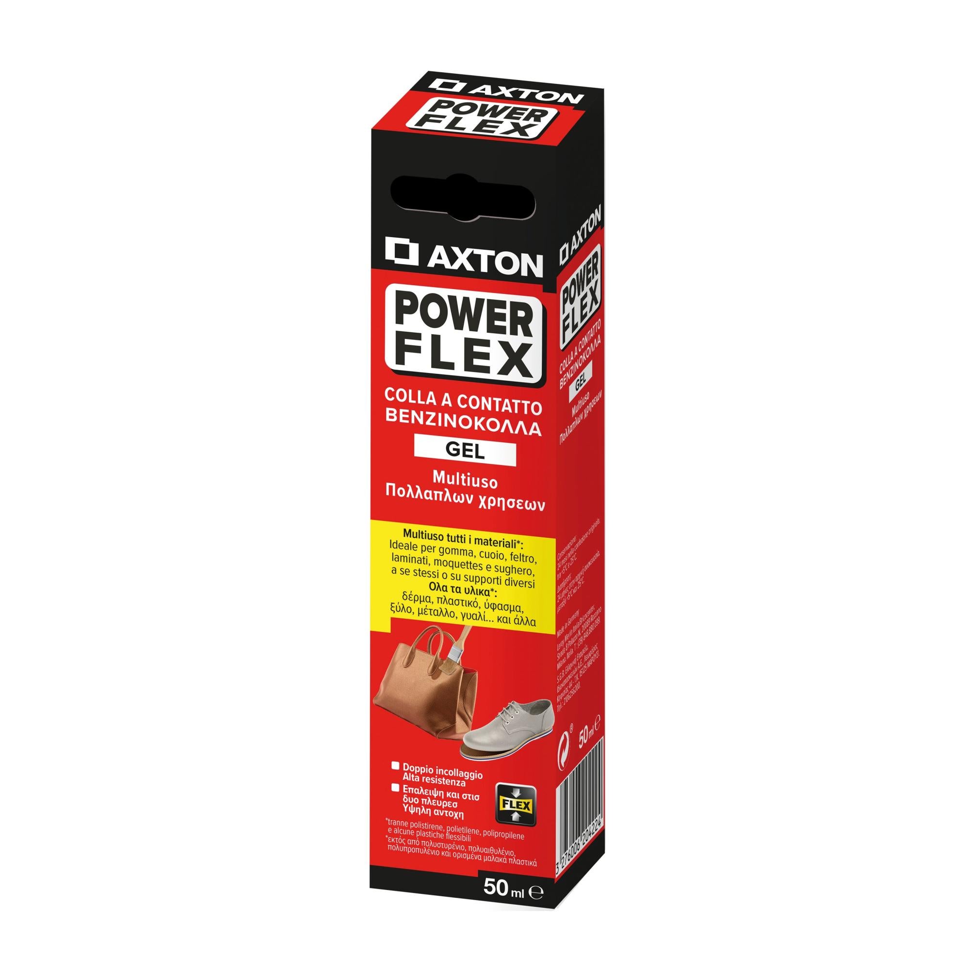 Colla a contatto per legno, carta, metallo, cuoio, pvc, abs AXTON Power ...