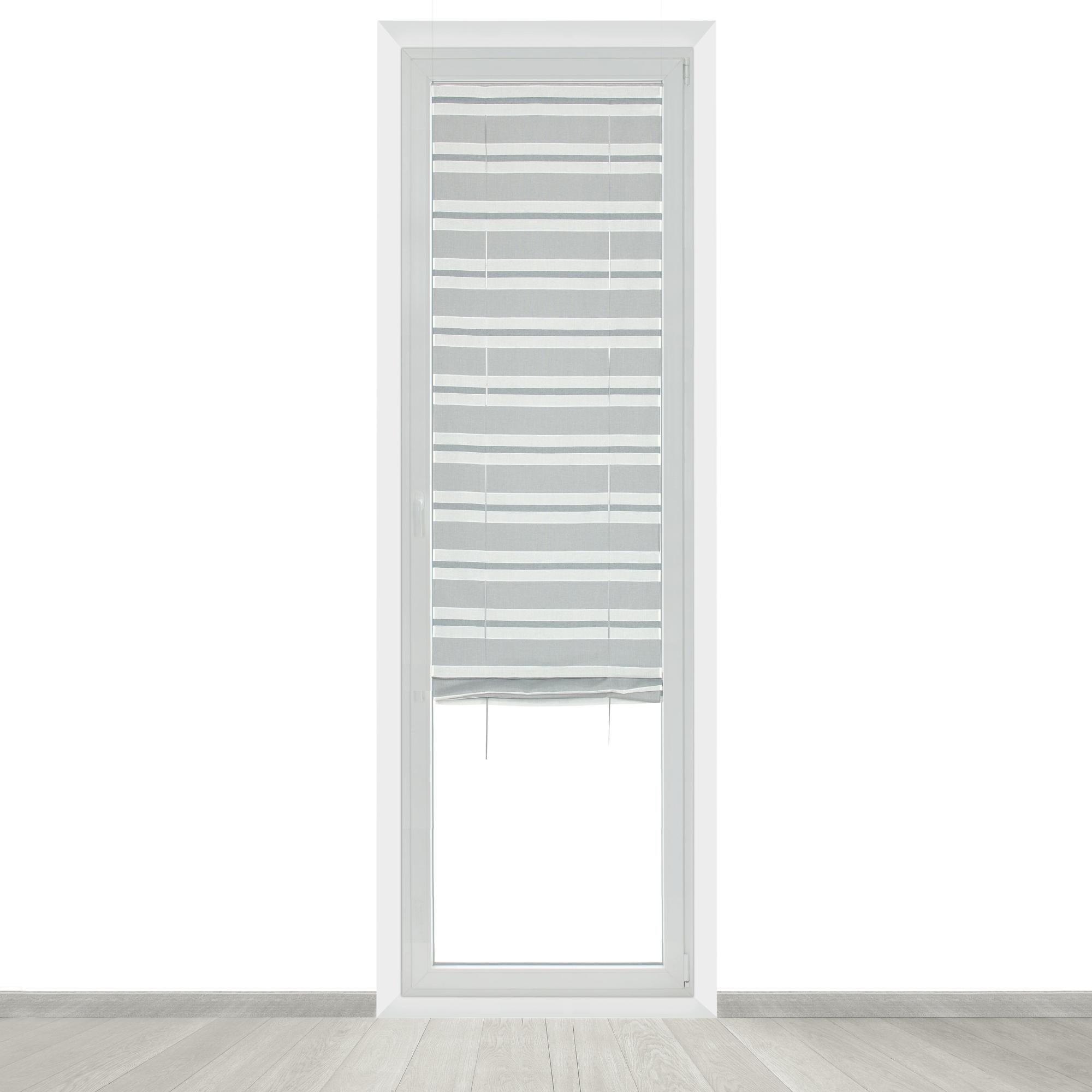 Tendina A Vetro Soleil D'Ocre In Cotone Panama - Grigio, 70x200 Cm - Foto 11