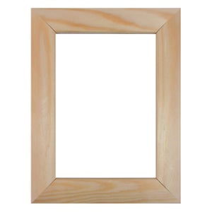 Mira Cornice in legno Top Cube 50x50 cm - arancione - Vetro standard