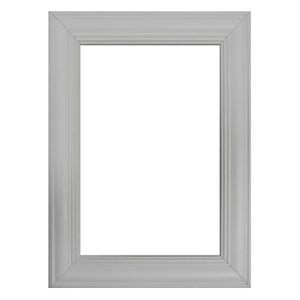 Cornice INSPIRE Fiore bianco e argento satinato per foto da 50x70 cm