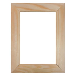 Cornice porta foto in legno vetro in crilex 50x70 cm bianco e beige