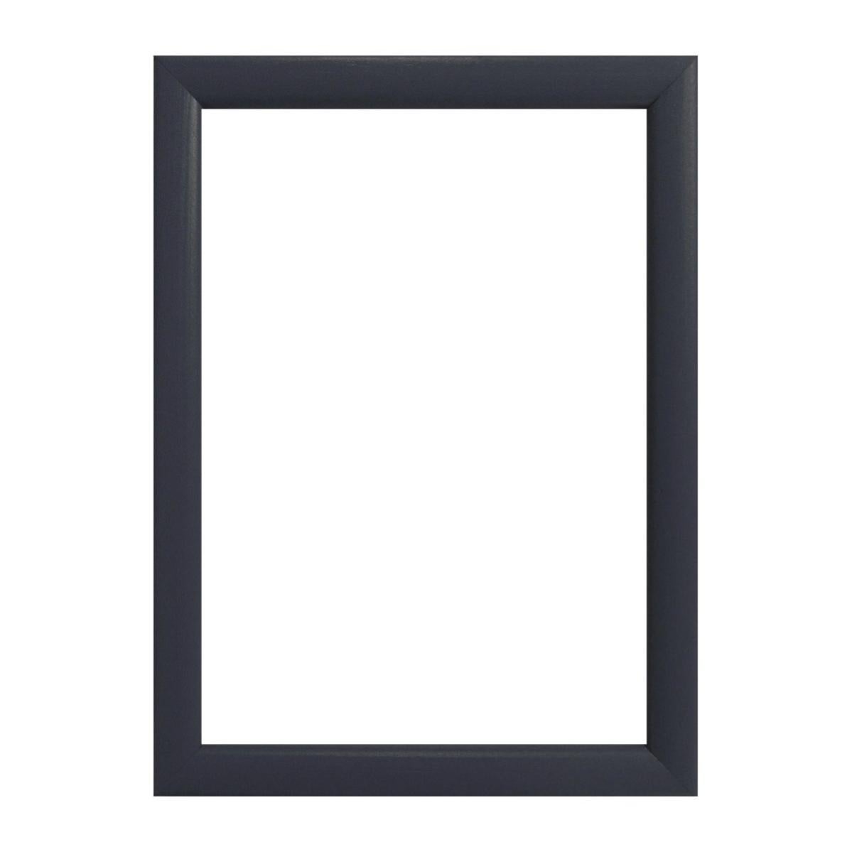 Set Di 3 Cornici Per Foto 50x70 Cm In Legno Nero - Con Plexiglass Infrangibile, Appendiabili Orizzontali O Verticali