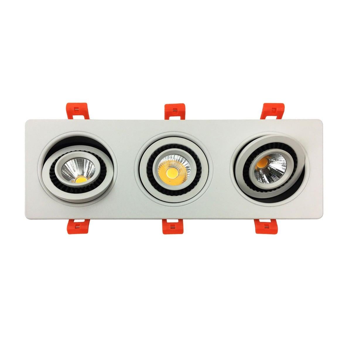 Set 30 Faretti Da Incasso GU10 - Orientabili, Bianco Opaco, Foro 68mm, Con Presa Ceramica E Morsetti - Foto 5