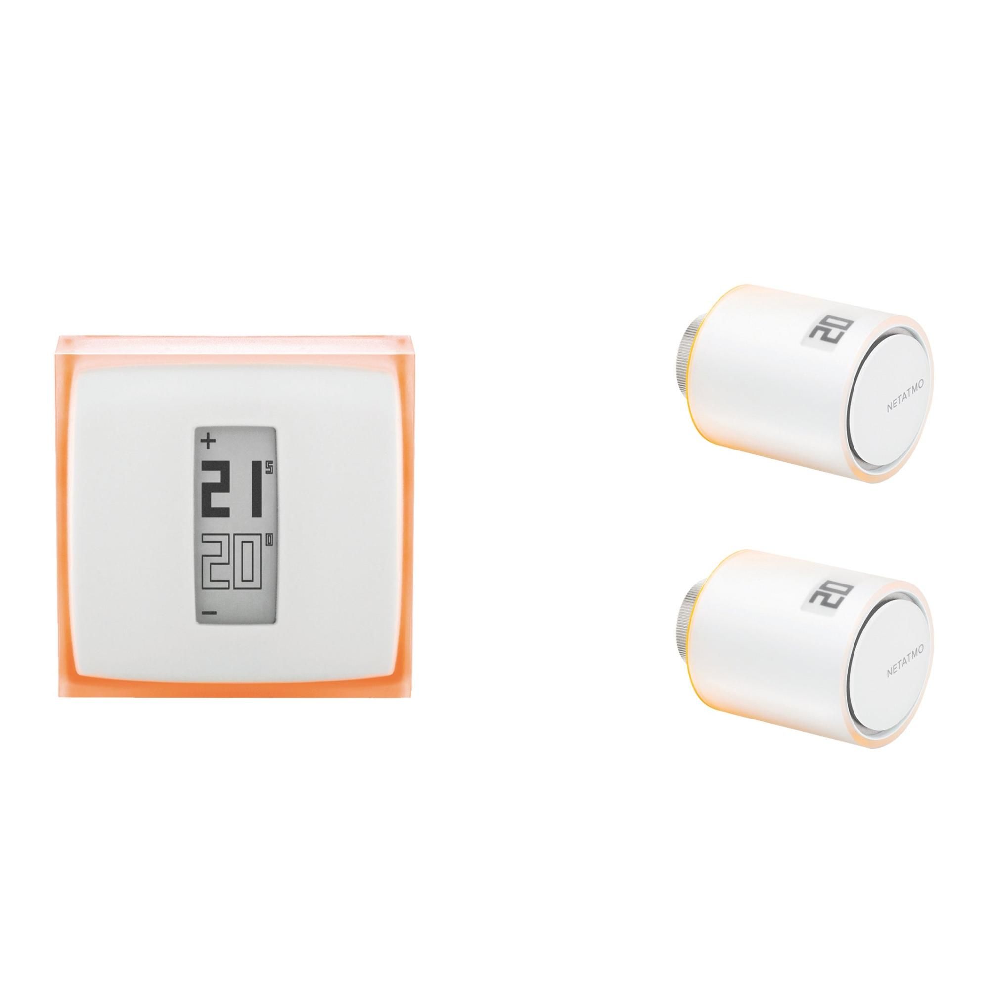 Kit termostato NETATMO INK010 con 2 testine bianco Leroy Merlin