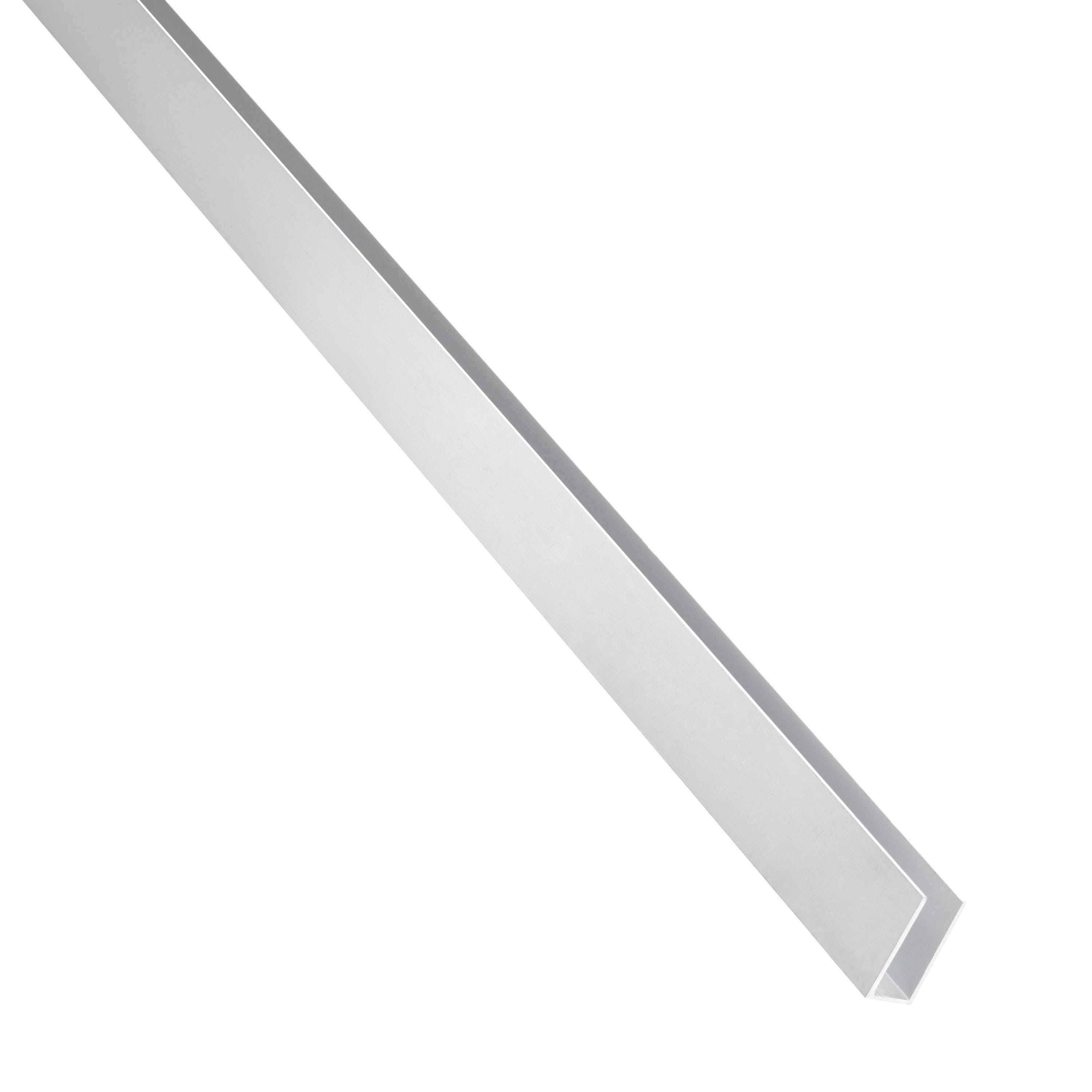 Profilo a u STANDERS in alluminio grigio L 2.6 m 10x15 mm