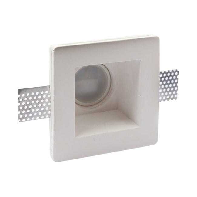 FARETTO A INCASSO IN GESSO QUADRATO CON ATTACCO GU10 DIMENSIONI 120x120x62 mm FARETTO A INCASSO IN GESSO QUADRATO CON ATTACCO GU10 DIMENSIONI 120x120x62 mm