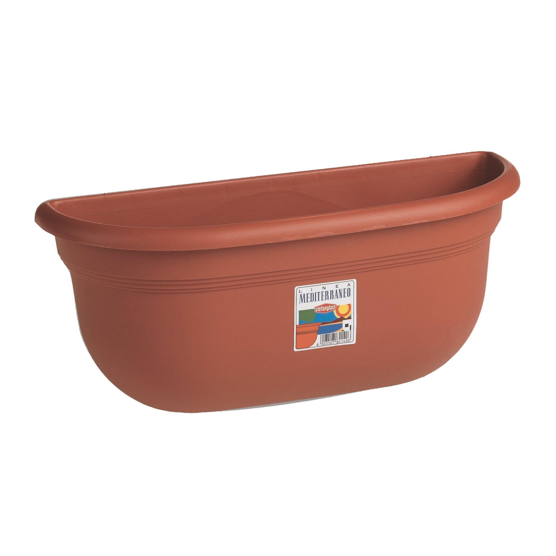 Vaso Da Giardino Venezia In Plastica Coloe Terracotta 22x17h cm