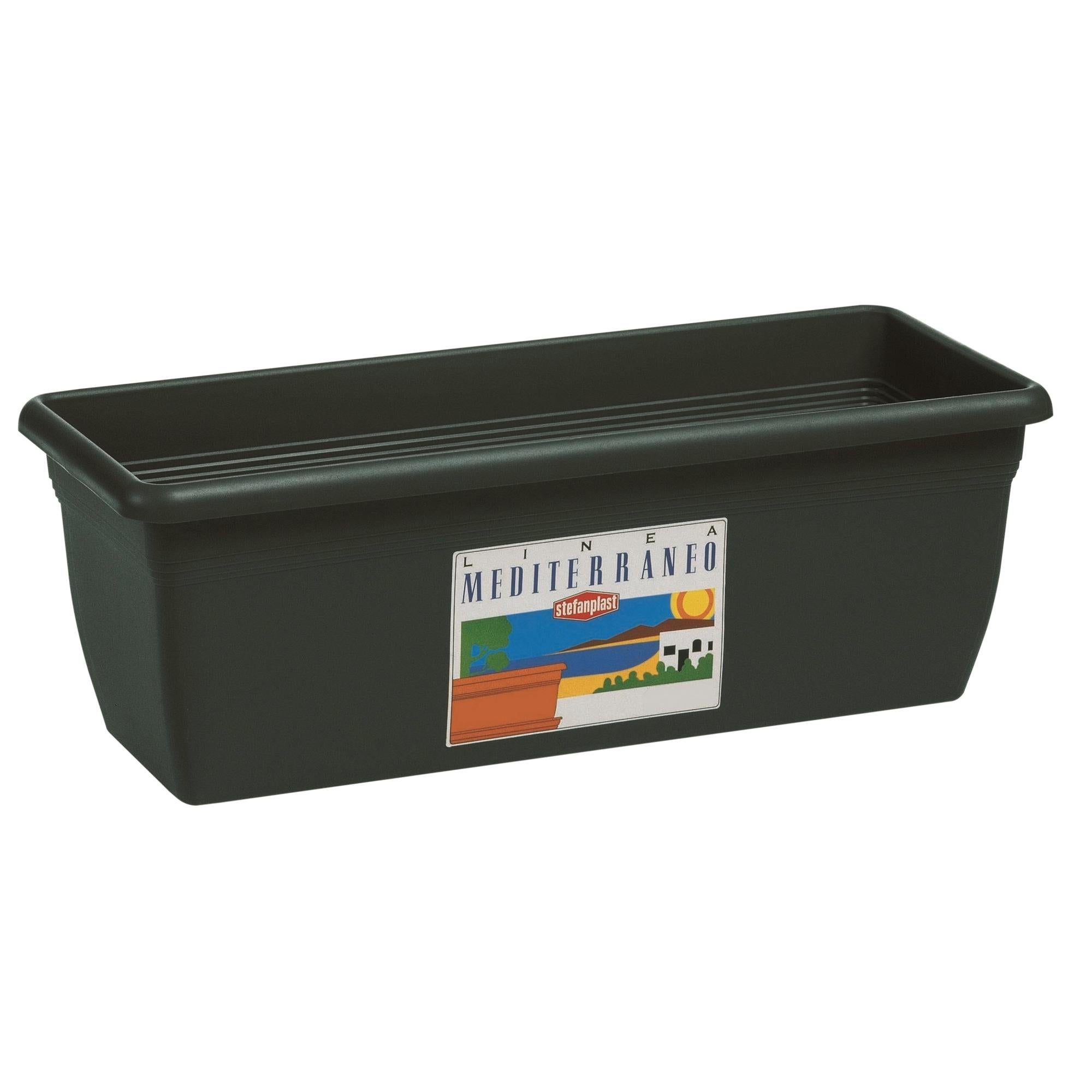 CIS Vaso Balconetta in plastica marrone cm 80