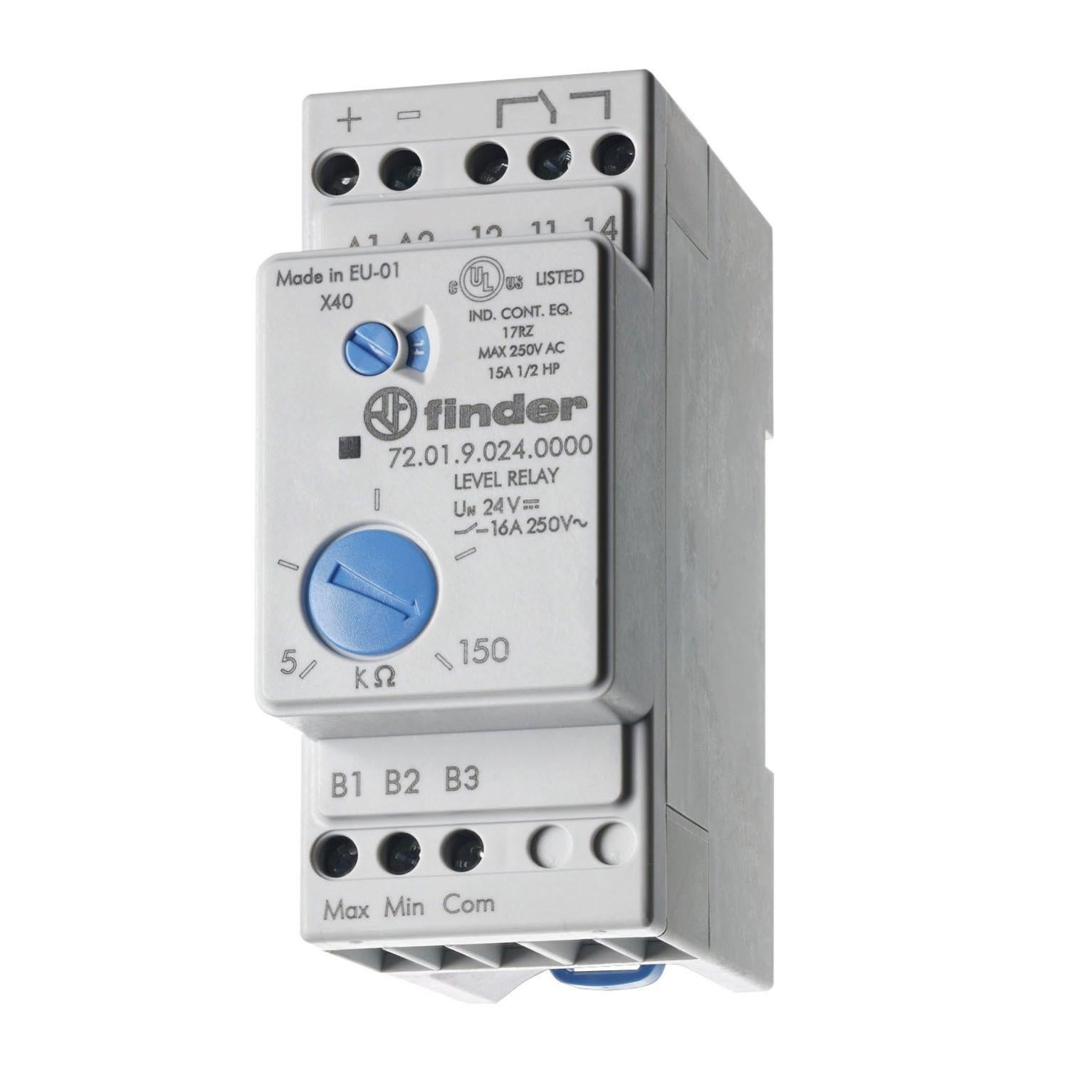 Teleruttore FINDER con due sonde 720190240000 16A 2 moduli 24V Leroy