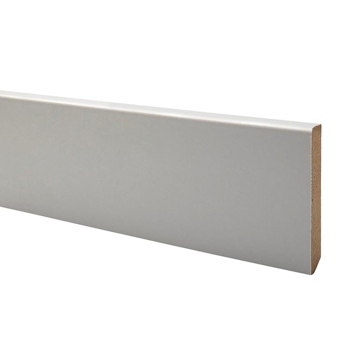 Battiscopa Classic in mdf bianco Sp 10 mm x H 6.5 x L 220 cm, 10 pezzi ...