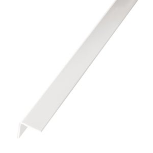 Profilo angolare simmetrico ARCANSAS in pvc bianco lucido L 1 m 30x30 mm