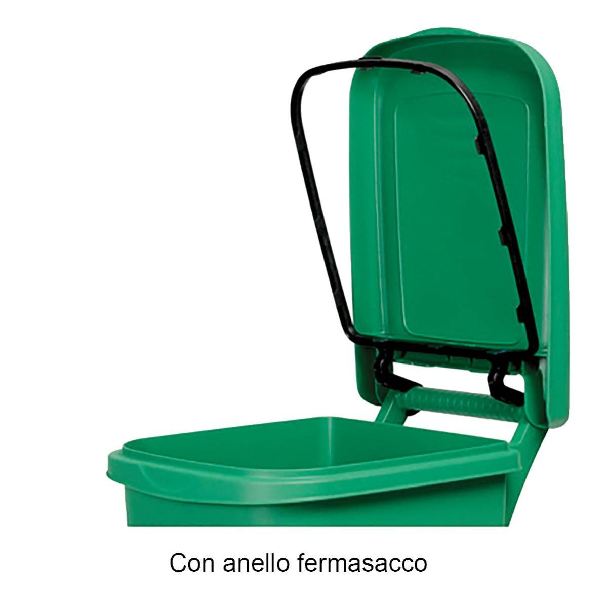 Bidone In Plastica 200 L – HDPE Per Alimenti, Colore Rosso Vino