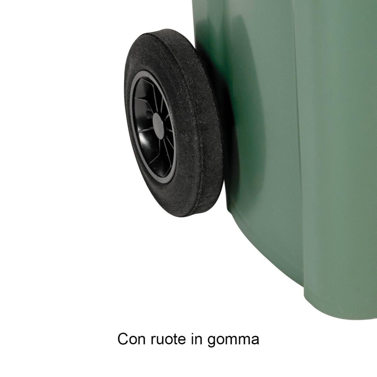 Tapa Para Tambor De 100-120 Litros, Color Negro, De Polietileno, 53 Cm De Diámetro, Fabricada En Italia