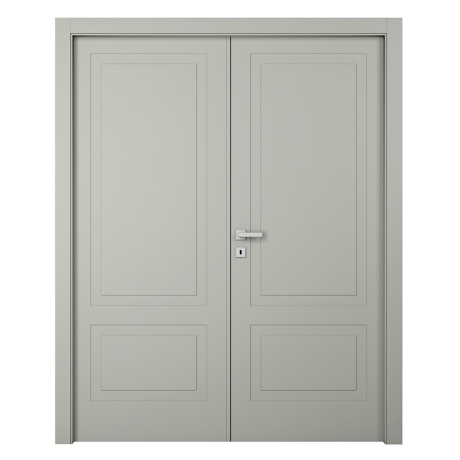 Porta A Battente Con Doppia Anta Nakano Ante Grigio L X H Cm Destra Leroy Merlin