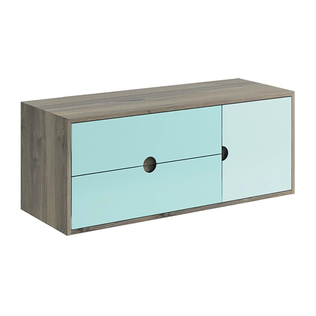 Table basse carré en mélaminé et métal - L.80 cm x H. 48 cm - Noir Table basse carré en mélaminé et métal - L.80 cm x H. 48 cm - Noir