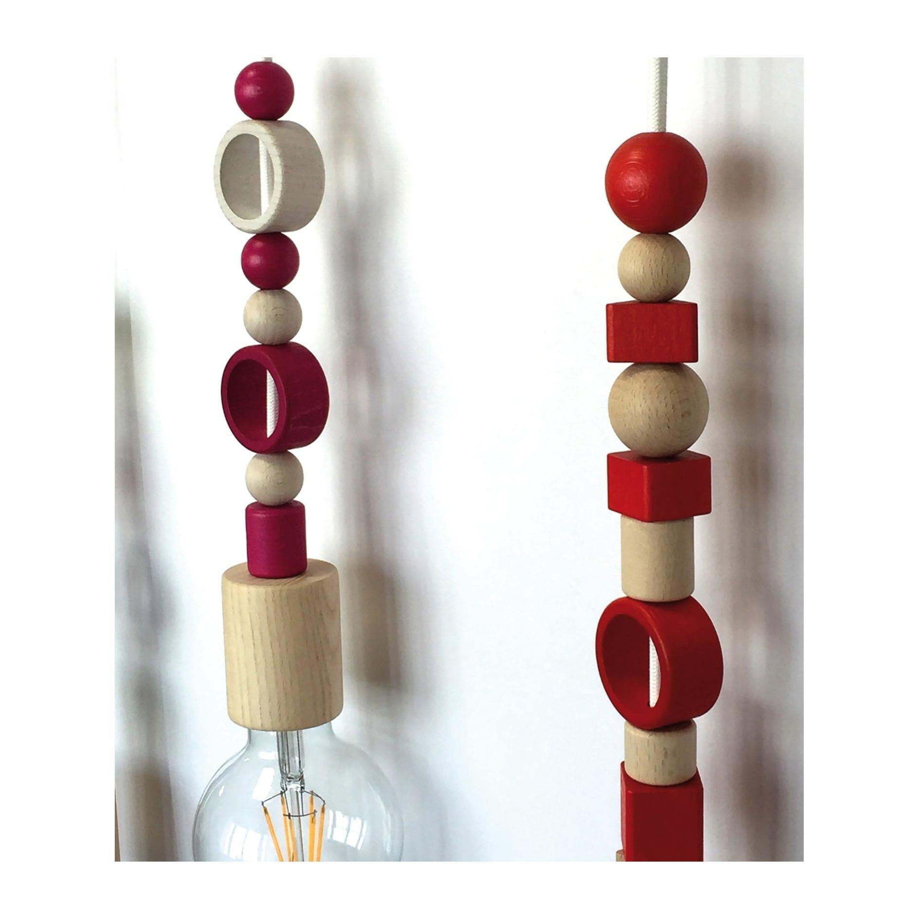 Collana Lunga Avalaya In Legno Rosso Con Perline E Uccelli - 80 Cm - Gioiello Etnico Tribale, Regalo Donna - 4