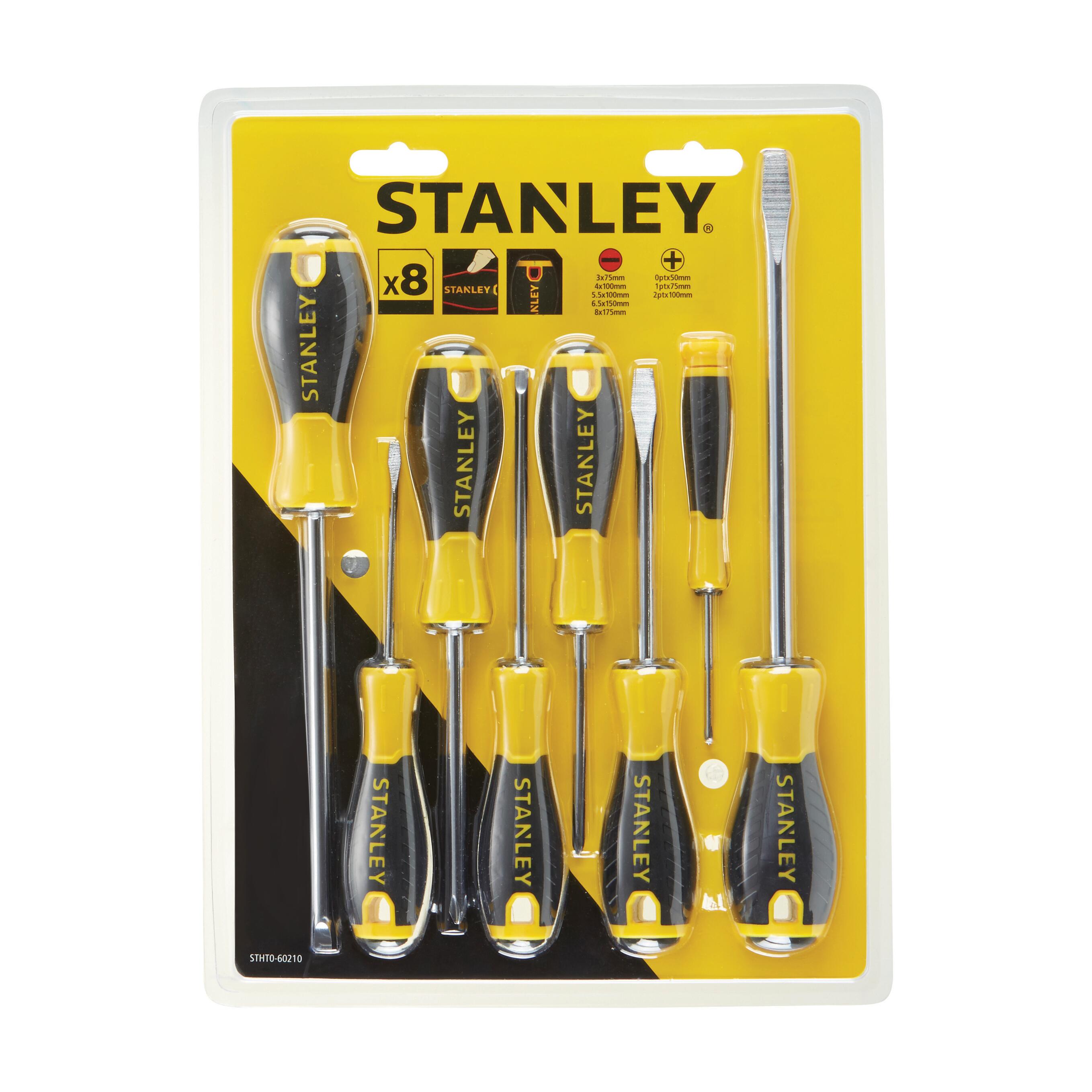 2182359-stanley 062142 - Set di cacciaviti con Supporto Porta-cacciaviti 26  pez