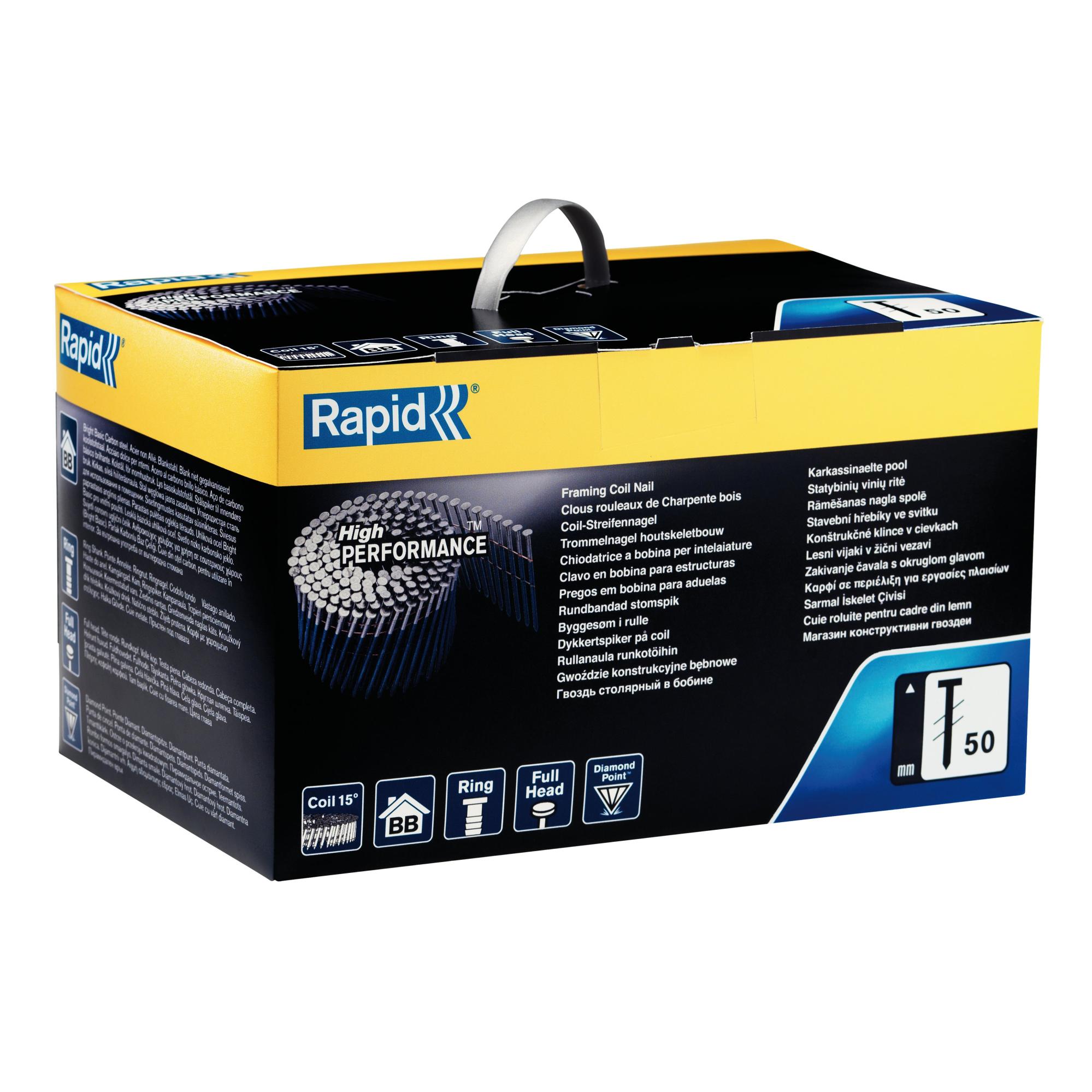 Chiodi Zincati Rapid No. 8 40 Mm - Confezione Da 2800 Pezzi, Per Montaggio E Finiture