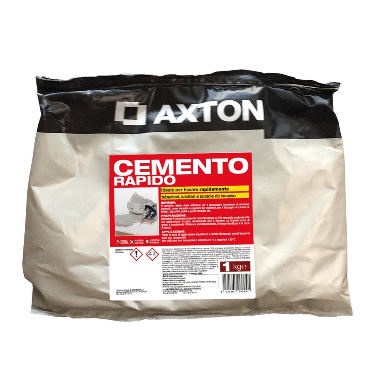 Cemento a presa rapida AXTON grigio 1 Kg