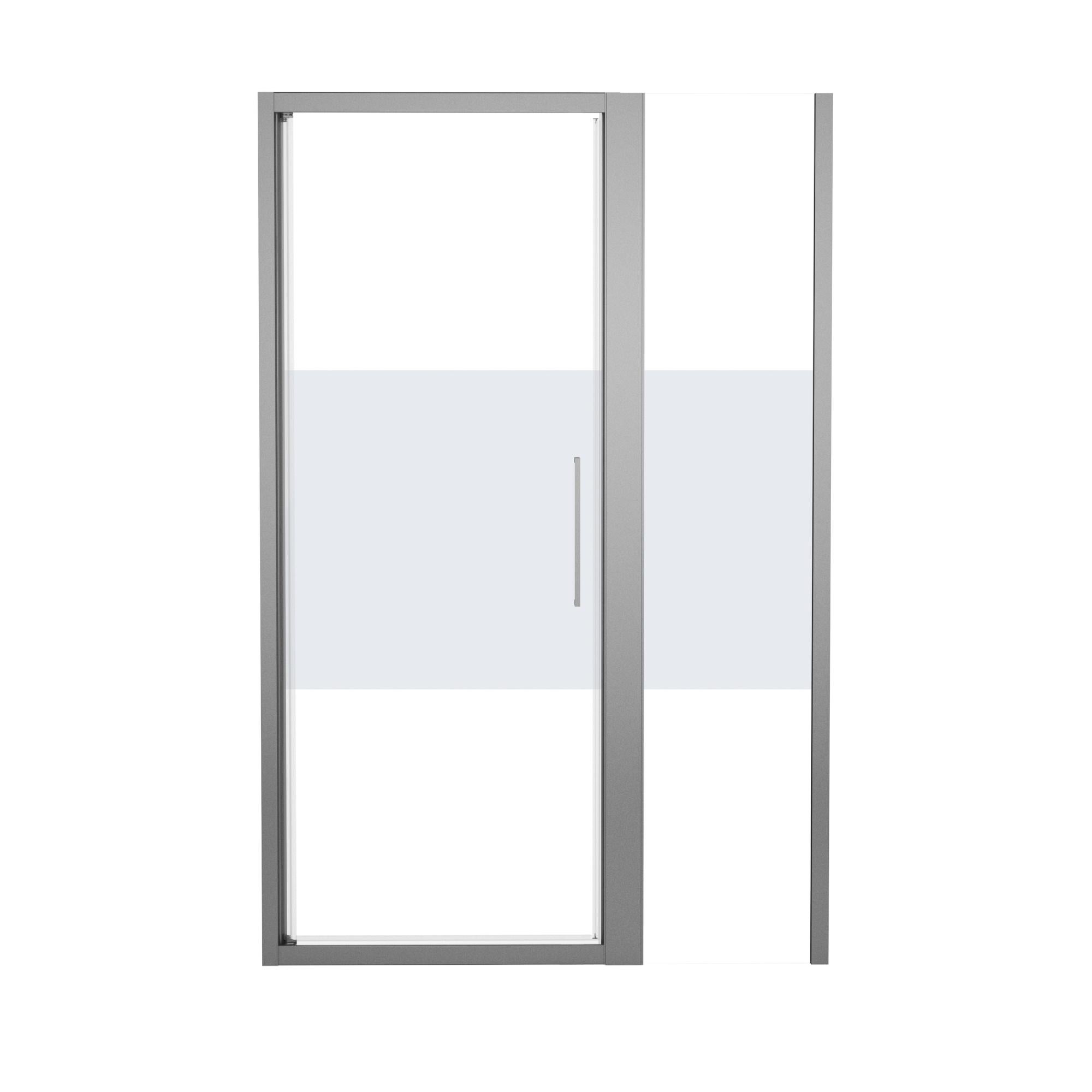 Mensola Angolare In Vetro Temperato 30 Cm Con Staffe Cromate - Ripiano Per Bagno, Cucina, Ufficio - Bianco - 3