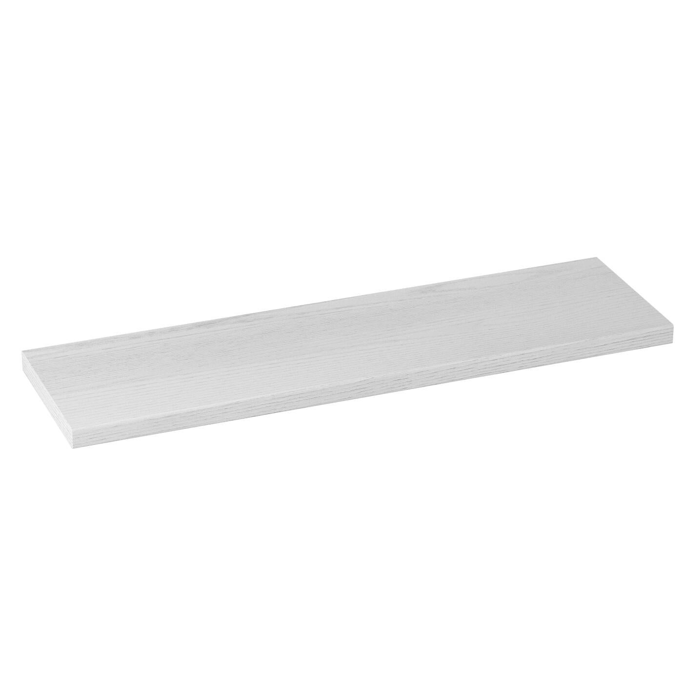 Mensola a muro dritto L 80 x H 2.5 x P 25 cm bianco