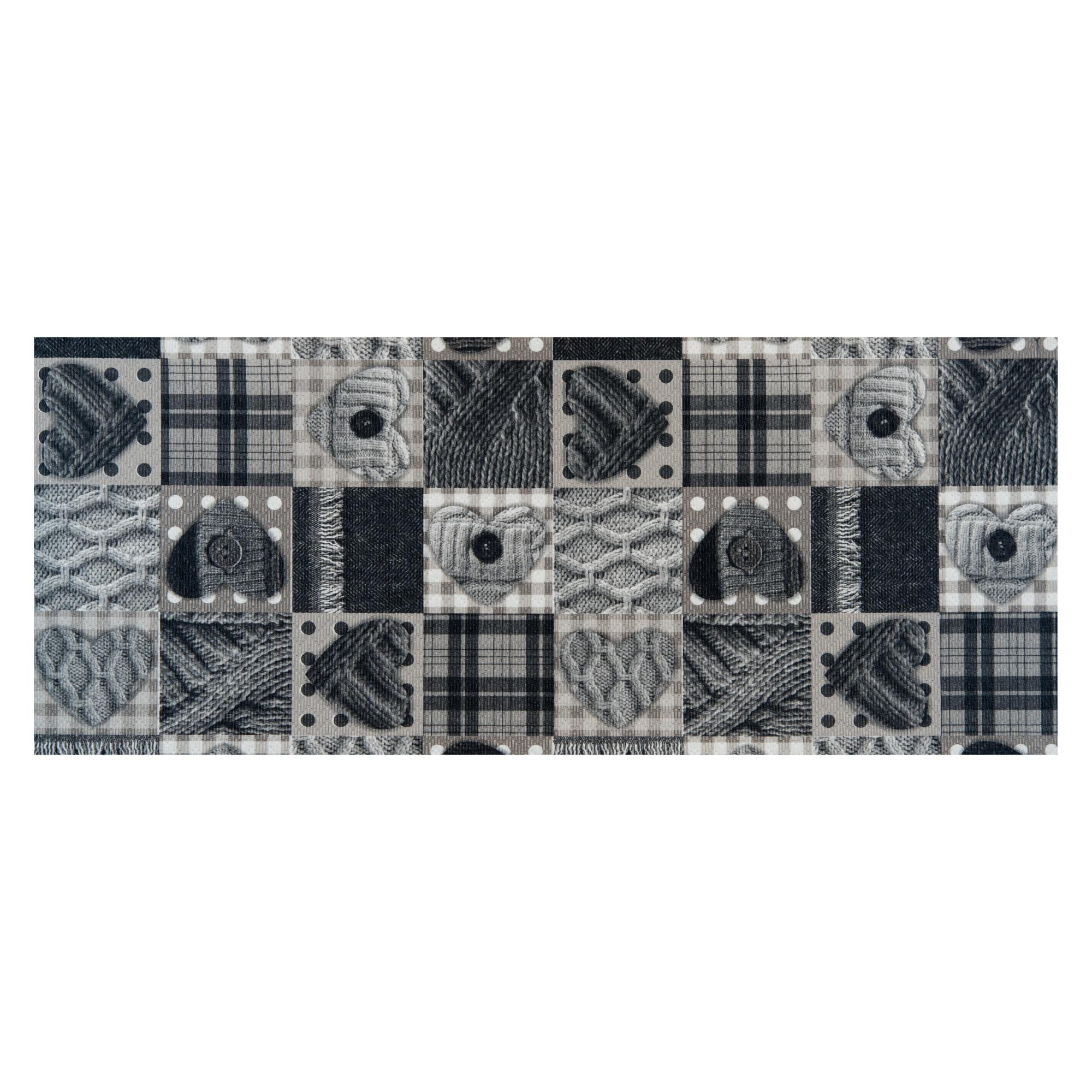 Safavieh Multi Corridoio Tappeto Runner In Polipropilene Grigio – 2'5x16' – Effetto Vintage, Facile Da Pulire, Altezza Pelo 1,3 Cm