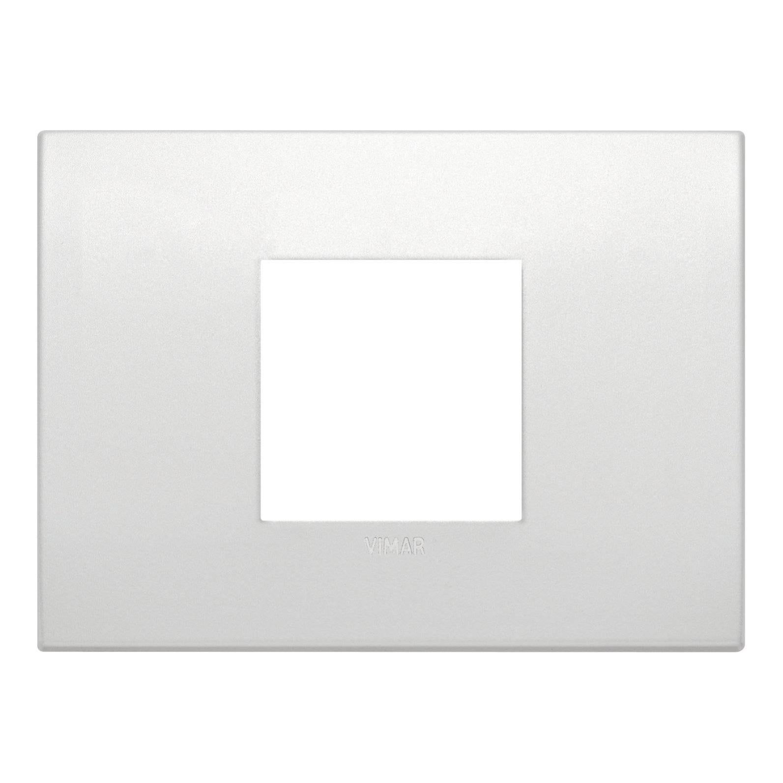 Supporto 2 Moduli Vimar 14602 - Grigio, Universale Con Viti Per Installazione Elettrica