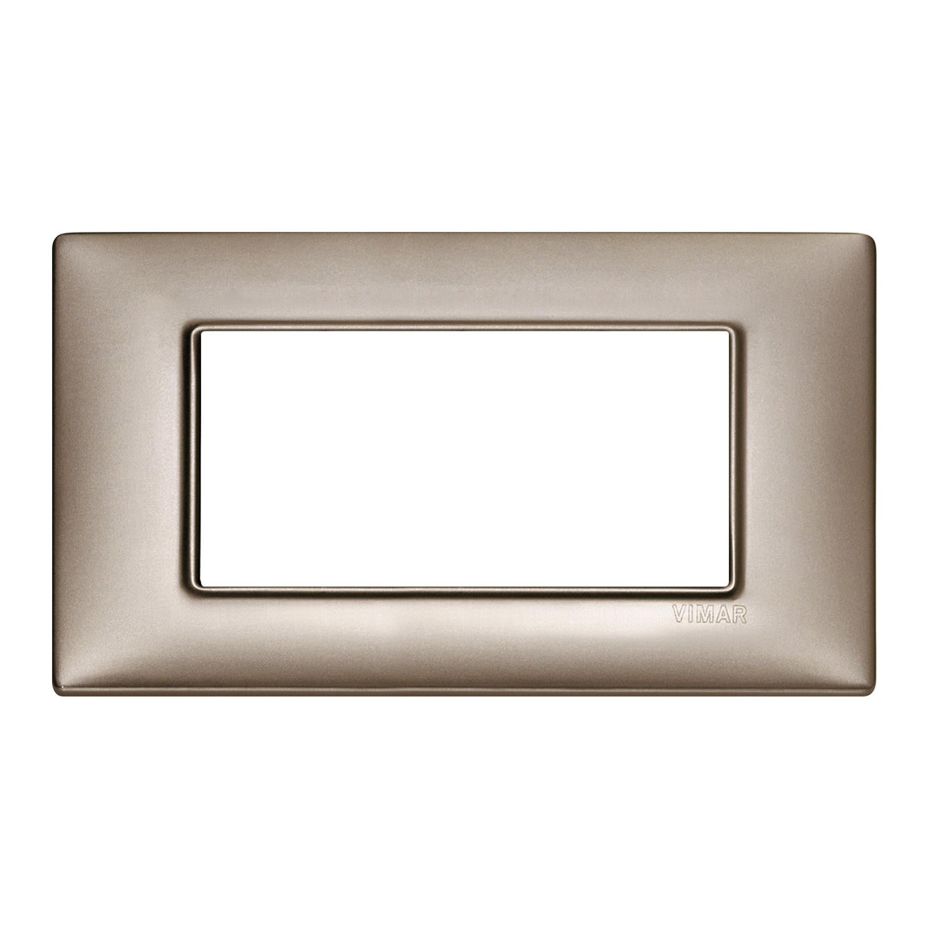 PLACCA 3 MODULI Nichel Perlato Vimar Plana 14653.74