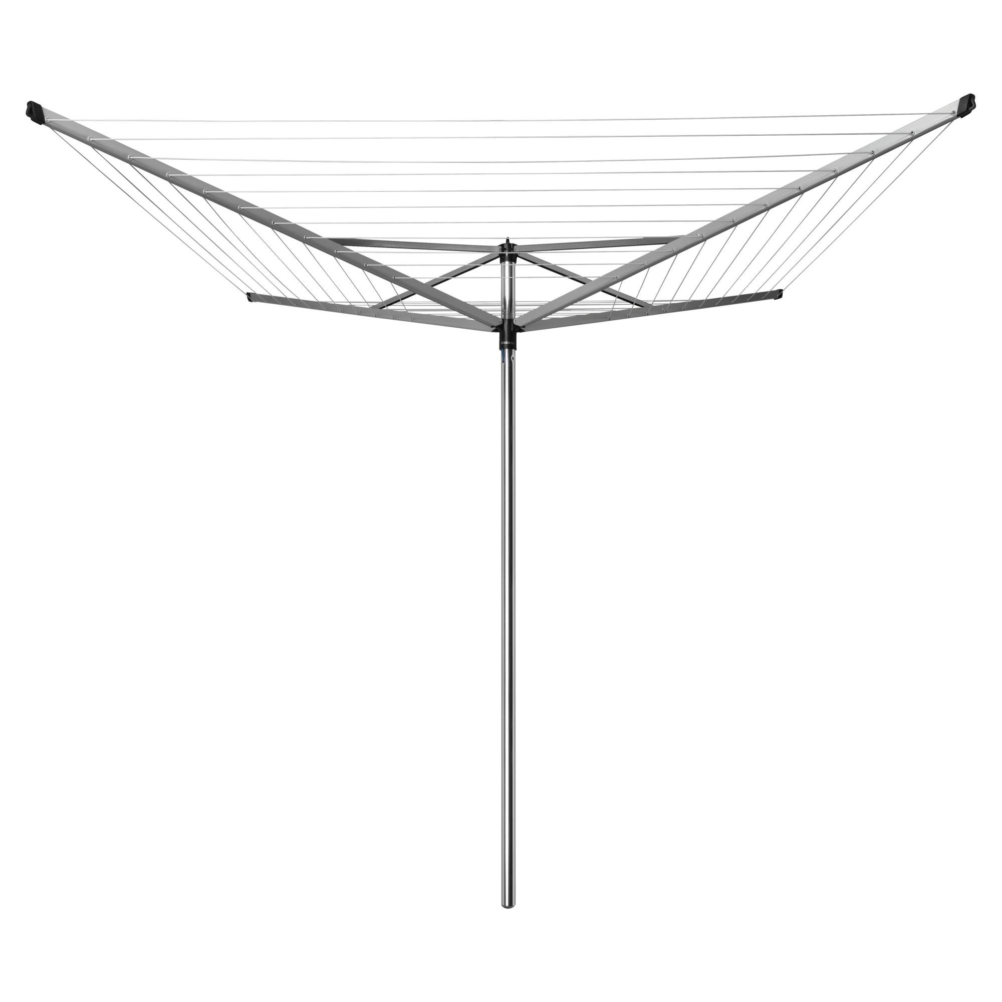 Stendibiancheria da esterno ad ombrello in alluminio L 189 cm grigio /  argento