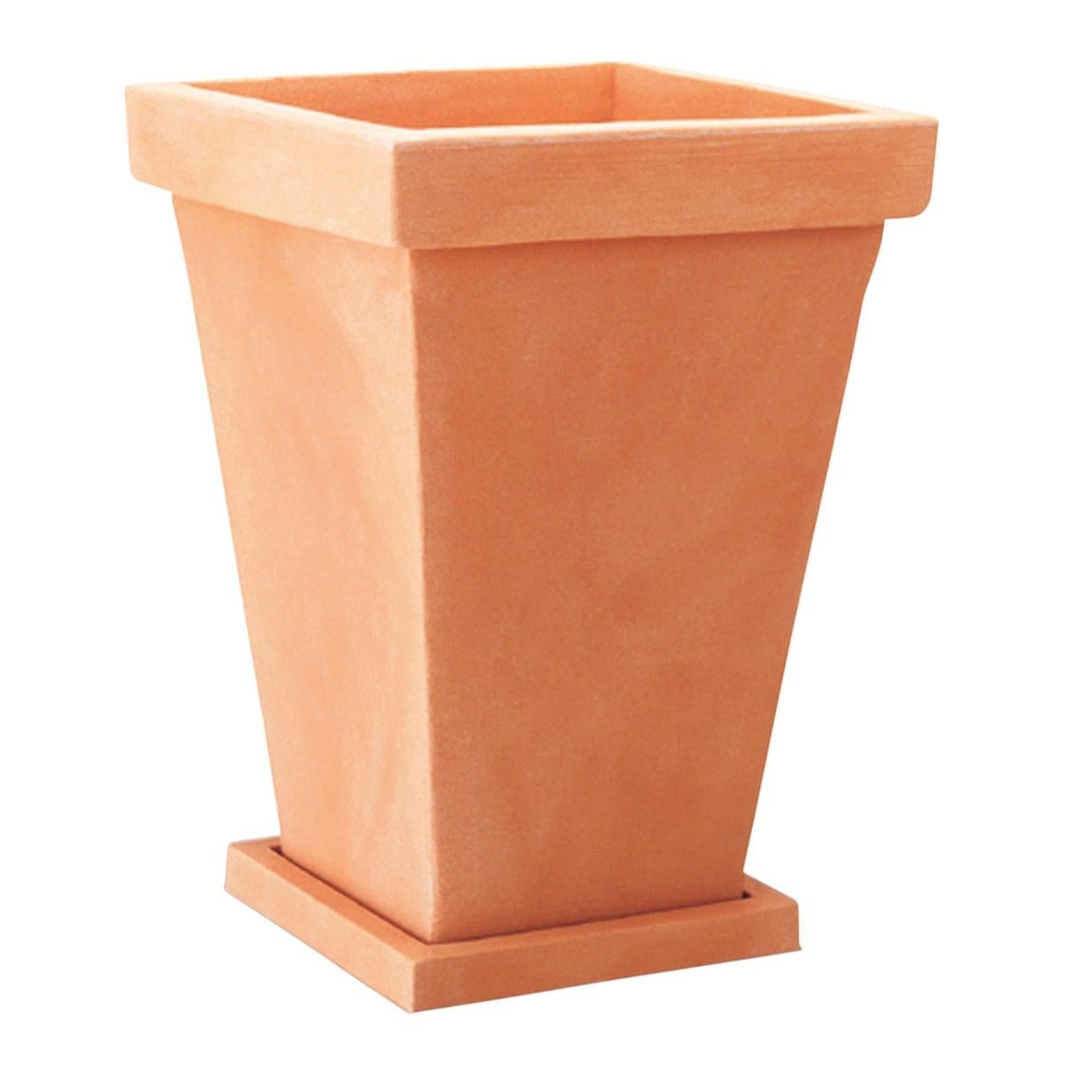 KADAX Vaso Da Fiori Con Sottovaso - Vaso Per Piante In Plastica Minimalista Vaso Decorativo Per Fiori Cactus Ed Erbe 20 Cm Grigio 83765590 - Foto 11