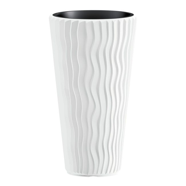VASO AURORA ALTO ROTONDO 30X57 CM COLORE BIANCO - Vasi - Bottiglieri Casalinghi VASO AURORA ALTO ROTONDO 30X57 CM COLORE BIANCO - Vasi - Bottiglieri Casalinghi