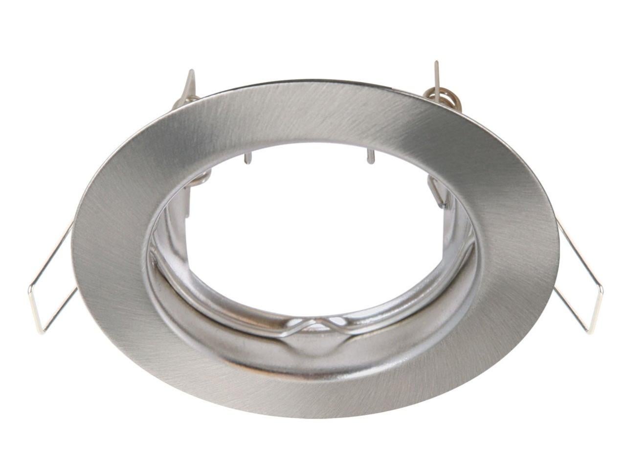 Set Di 4 Anelli Di Rifinitura Per Faretti A Incasso – Acciaio Opaco Nichel, Diametro Esterno 8,6 Cm, Interno 6,25 Cm, Nascondi Imperfezioni Del Soffitto