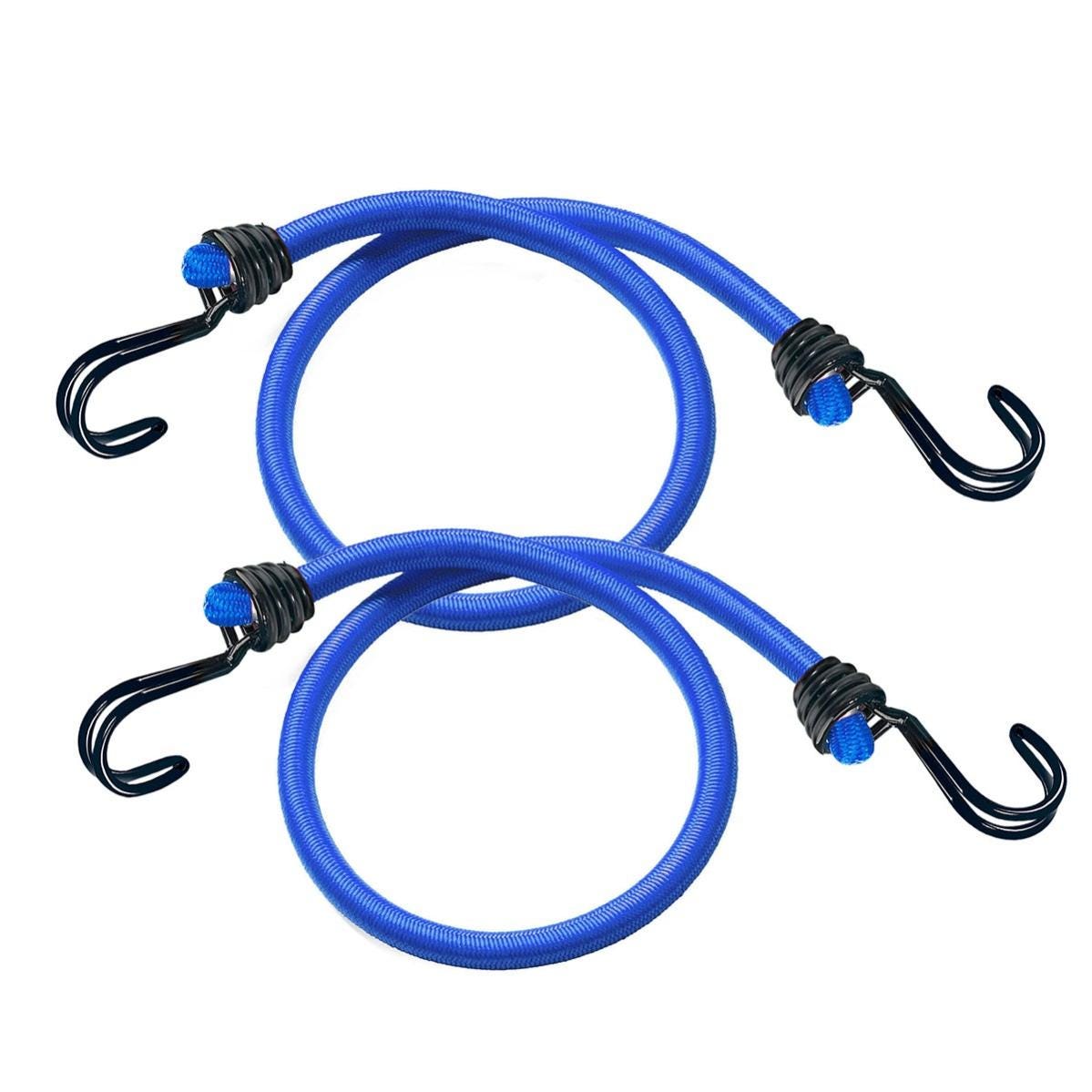Corda elastica con gancio blu L 0.45 m x Ø 8 mm 2 pezzi
