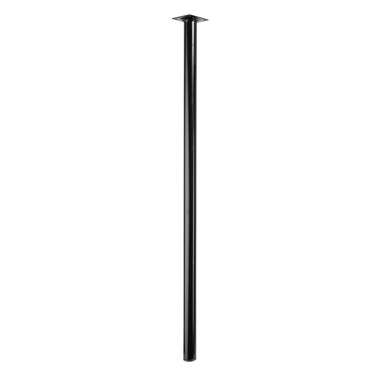 Tavolo Rettangolare Pieghevole In Polyrattan E Acciaio, 180x75x72 Cm, Nero