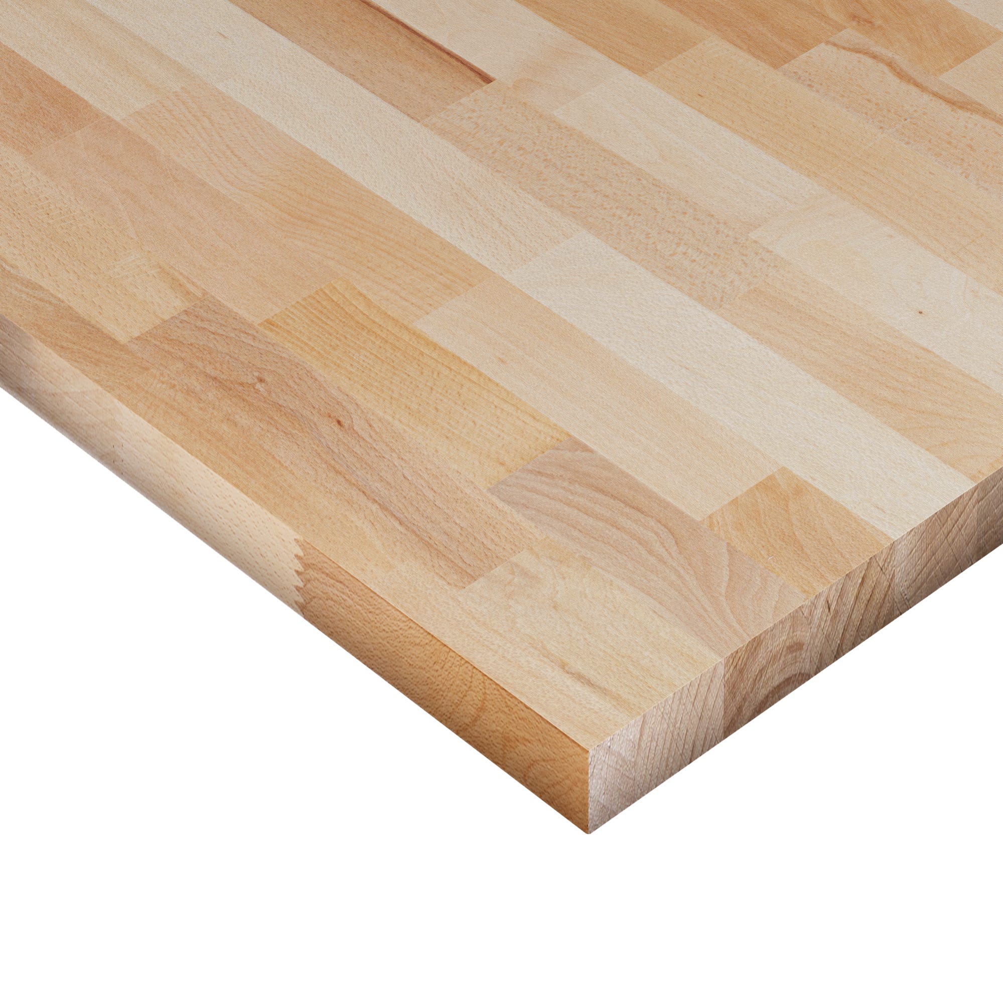 Piano cucina in legno faggio L 250 x P 65 cm, spessore 2.6 cm