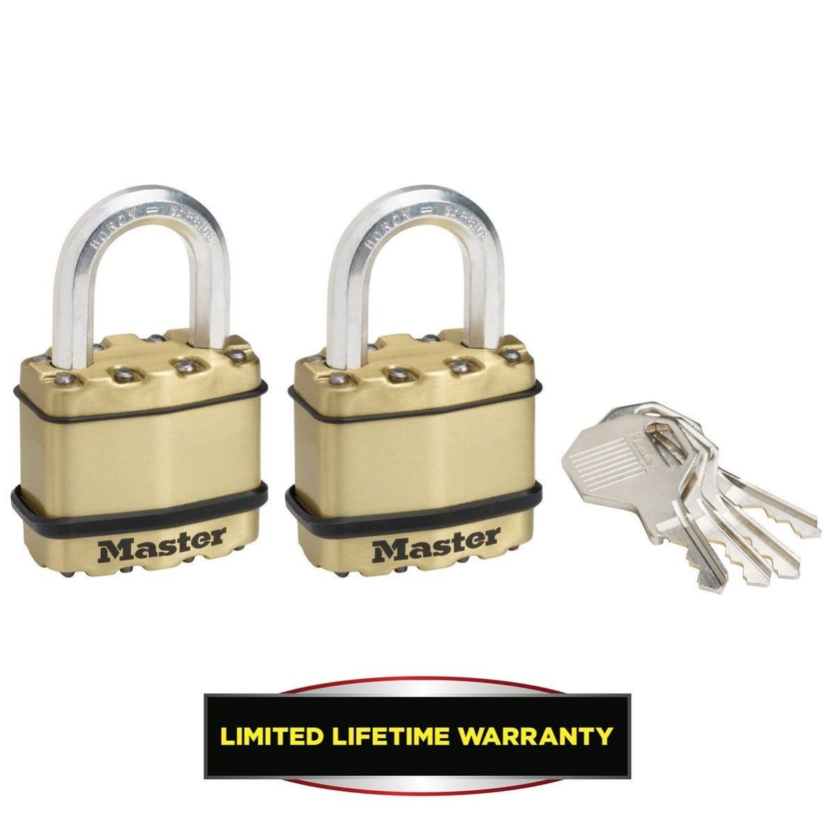 Lucchetto MasterLock Pro Series 61 Mm Con Chiave – Costruzione Leggera, Alta Sicurezza, Per Casa E Lavoro