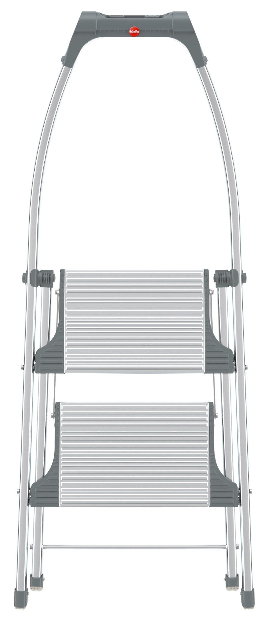 Scala In Alluminio Hailo L60 - 6 Gradini, Con Parapetto E Ripiano Porta Attrezzi - Foto 3