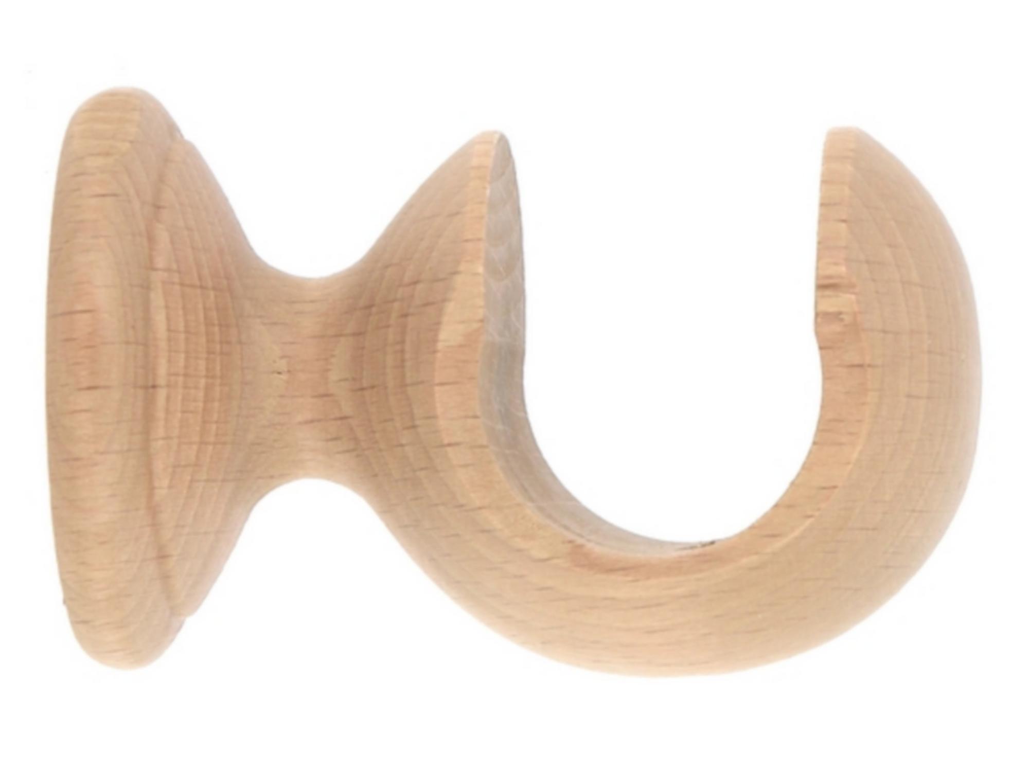 Supporto singolo chiuso 20mm Malmo in legno rovere sbiancato 6.5cm