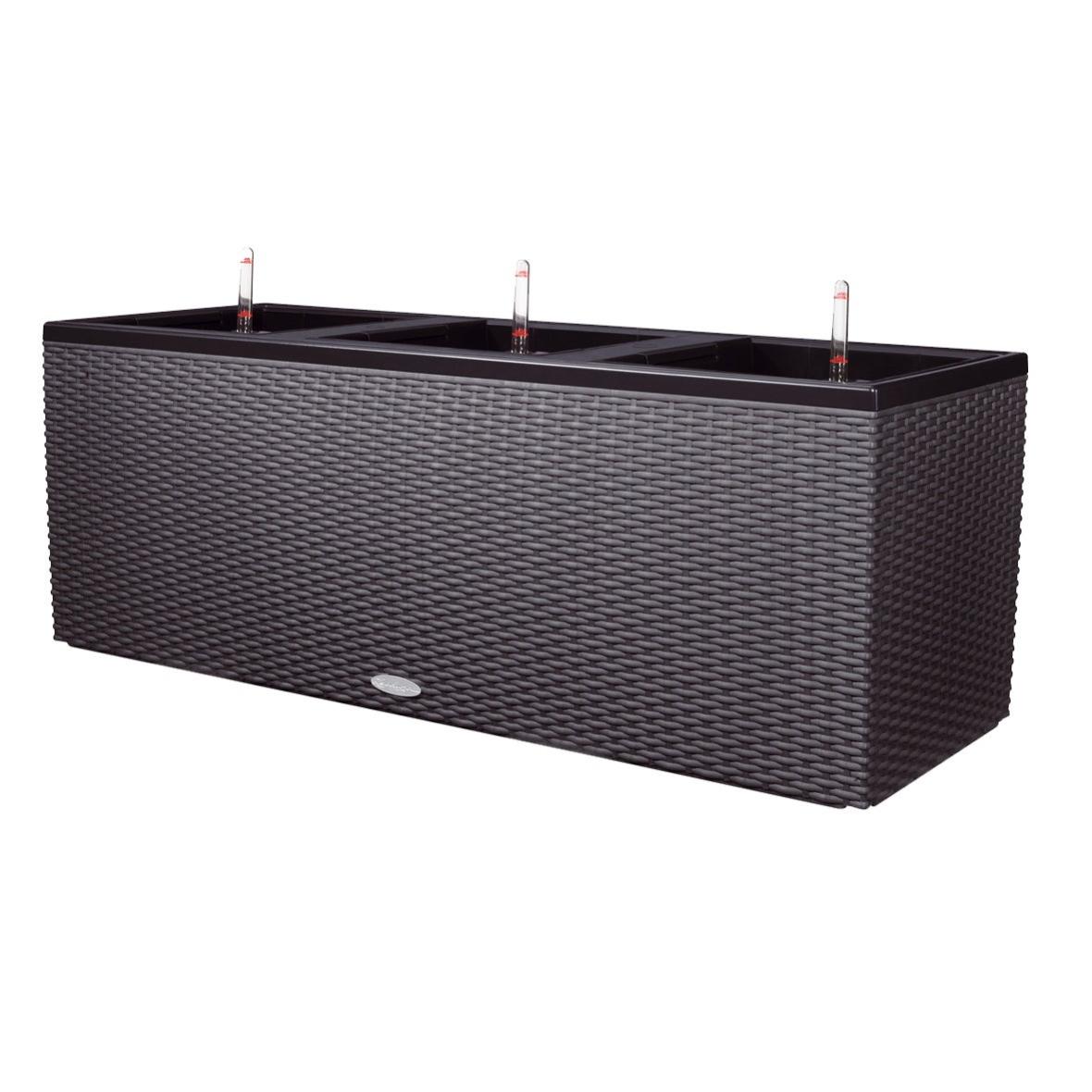 Lechuza Vaso Classico Color LS Grigio Ardesia - 28x26 Cm Con Sistema Di Irrigazione Automatico, Made In Germany