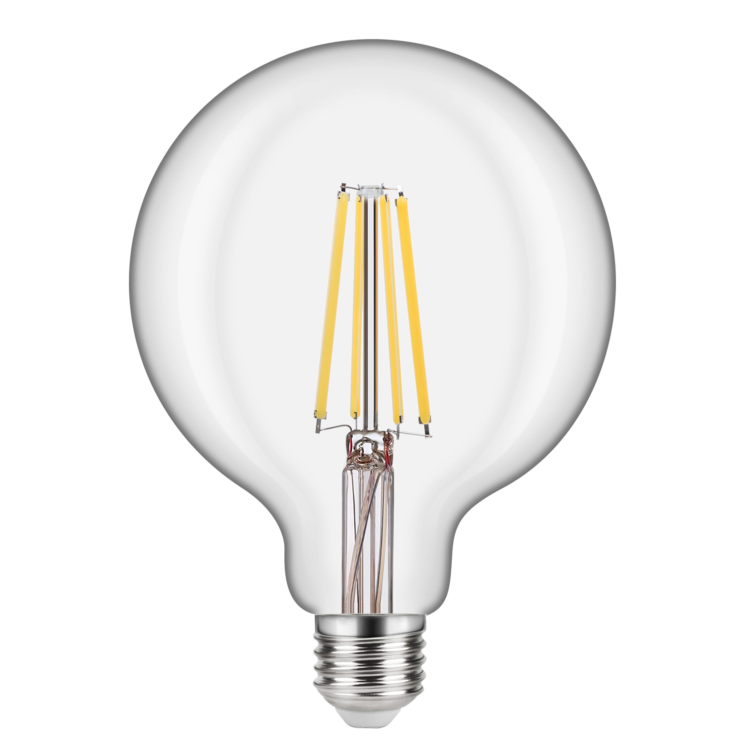 Lampadina LED, globo, trasparente, luce naturale, 10.5W=1521LM (equiv 100  W), 360° , LEXMAN